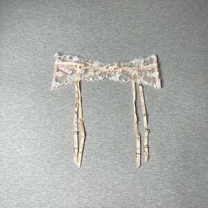 Victoria's Secret Body by Victoria Floral Embroidery Garter Belt